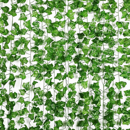 BLEUM CADE 30 Strands 210Ft Fake Vines for Bedroom with Fake Leaves, Cute Artificial Hanging Ivy Vines Fake Plants for Christmas Party Garden Store Wall Room Decor Aesthetic