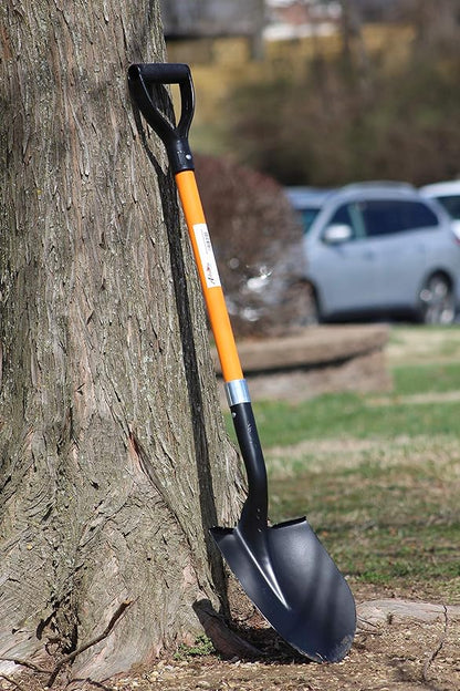 Ashman Heavy-Duty Digging Shovel (1 Pack) 41-Inch with Trenching Blade and Comfortable Handle - Ideal for Garden, Landscaping, Construction, and Masonry - Perfect for Digging Soil, Dirt, and Gravel.