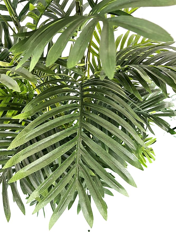 Cypress & Alabaster 5ft Artificial Phoenix Palm Plant, Handmade Designer Tree, Hypoallergenic, 5-Foot, Green