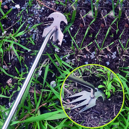 Weed Puller Tool, 3 Pack Stainless Steel Manual Hand Weeder Tool, Patio Crack Weeder, Moss Remover, Crevice Weeding Digger Tools, Uprooting Weeding Tools for Planting and Gardening