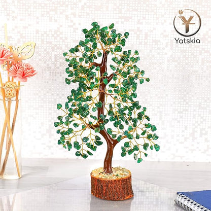 Green Aventurine Crystal Tree, Gemstones and Crystals, Crystal Tree for Positive Energy, Spiritual Gifts, Home Office Decor