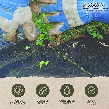 Dewitt 3ft x 300ft Sunbelt Landscape Fabric, Heavy Duty Weed Barrier & Ground Cover, Polypropylene Fabric, Industrial Grade for Lawns & Gardens, 2-Pc