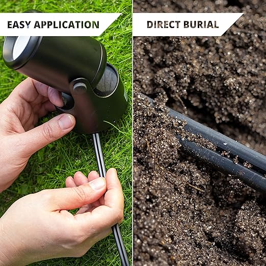 Wirefy 10/2 Low Voltage Landscape Wire 50 ft | Low Voltage Landscape Lighting Wire | Pure Copper | Outdoor Direct Burial | 10-Gauge 2-Conductor 50 Feet | UL Listed