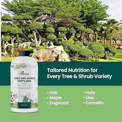 32oz Tree and Shrub Plant Food - Makes 32 Gallons of Tree and Shrub Fertilizer, Liquid Plant Fertilizer for Healthy Roots, Foliage & Year-Round Growth, Nutrient-Rich Formula for All Trees & Shrubs
