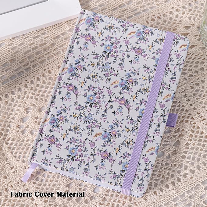 TIEFOSSI Dotted Journal Notebook for Women, A5 Dotted Grid Notebook for Writing, 190 Numbered Pages, 160 GSM Thick Paper, Travel Daily Journal, for Work Home School, Note Taking, Business, 8.4 X 5.8 In