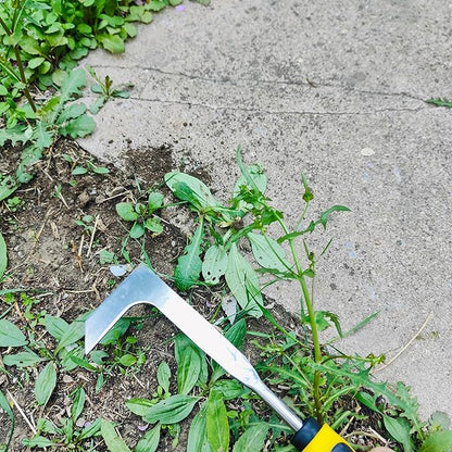 3 Pack Weed Remover Tool for Garden Patio, Manual Hand Weeder Tool, Crack Weeder Crevice Weeding Tool, 4 Teeth Weed Puller, Manual Tool for Lawn and Garden (Black)